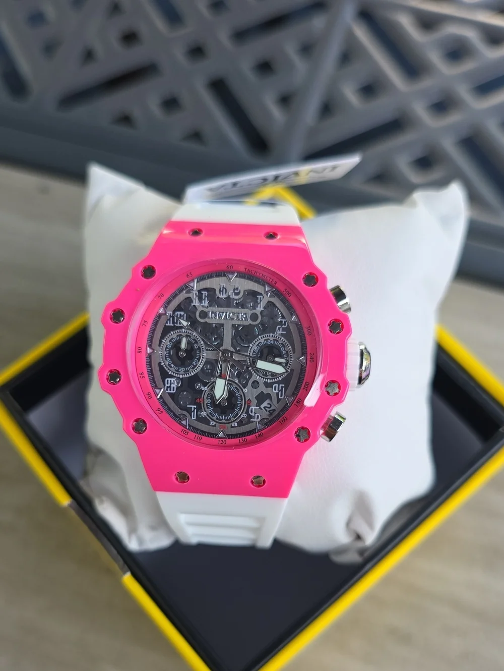 368.  Invicta Racing Apexium Unisex Watch - 41mm, White (69624)